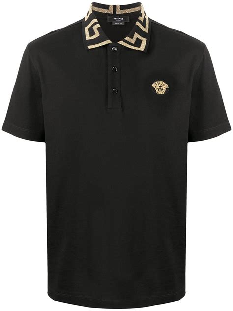 versace men's collared shirt|Versace collection men shirt.